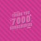 Thank you 7000 Subscribers celebration, Greeting card for 7k social Subscribers