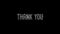 Thank you animated text video template