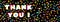 Thank you background with confetti vector illustration