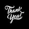 Thank you beautiful lettering text vector illustration. Thank You