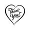 Thank you beautiful lettering text vector illustration. Thank You