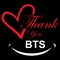 Thank you BTS for the beautiful SMILE, your inspirational message symbol for all, vector illustrations,