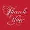 Thank you card diamonds jewels design vector image template