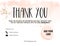 Thank You Card greeting, customer service tempalte thank you for purchase card , engaging promotion Voucher , post purchase insert