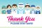 Thank You Covid-19 coronavirus frontline doctors, nurse & healthcare workers