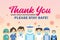 Thank you Covid-19 Frontline doctors, nurses & helathcare workers poster