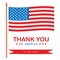 Thank you day holiday patriotic vector illustration.