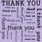 Thank You Design with Purple Wavy Stripes Tile Pattern Repeat Ba