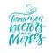 Thank you doctors and nurses turquoise lettering vector text and heart on white background. illustration for International Nurses