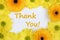 Thank You with flowers Chrysanthemums