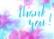 Thank you handlettering background