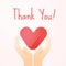 Thank you heart day minimal illustration vector. Appreciate, Donation, Caring, kindness.
