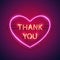 Thank You in the Heart Neon Sign