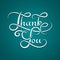 Thank you lettering calligraphy