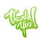 Thank You lettering Sticker