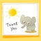 Thank you love and help animals card