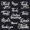 Thank you, merci beaucoup, danke- typographic