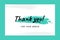 Thank you for order card template design