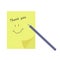 Thank You sticky note concept