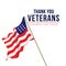 Thank you Veterans Vector Template Design Illustration