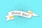 Thank you. Vintage ribbon banner