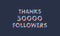 Thanks 50000 followers, 50K followers celebration modern colorful design