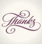 THANKS hand lettering (vector)