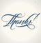 THANKS hand lettering (vector)