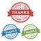 Thanks, thank you, come again, vector badge label stamp tag for product, marketing selling online shop or web e-commerce