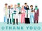 Thanks to medical workers poster