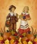 Thanksgiving Background Pilgrims