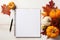 Thanksgiving blank diary decoration Generative AI