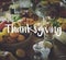 Thanksgiving Blessing Celebrating Grateful Meal Concept