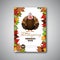Thanksgiving Book cover, Cartoon of turkey bird for Happy