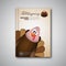 Thanksgiving Book cover, Cartoon of turkey bird for Happy