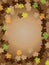 Thanksgiving brown background frame leafs