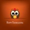 Thanksgiving card vector design with traditional