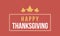 Thanksgiving card vector flat design