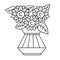 Thanksgiving Centerpiece Isolated Coloring Page