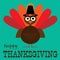 Thanksgiving cute turkey graphic