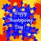 Thanksgiving Day in Canada. Maple leaf frame, name of the holiday