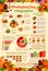 Thanksgiving Day celebration infographic template