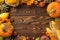 Thanksgiving day concept. Top view photo of raw vegetables pumpkins apples maize zucchini pattypans wheat rowan maple leaves on