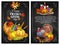 Thanksgiving Day greeting holiday banners