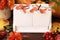 Thanksgiving day, holiday celebrated every fourth Thursday in November. Block calendar and autumn leaves on wooden table, closeup