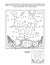 Thanksgiving Day holiday themed dot-to-dot, or connect the dots, else join the dots, picture puzzle and coloring page