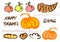 Thanksgiving doodle set