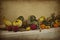 Thanksgiving fall vegetable decoration