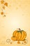 Thanksgiving greeting card - pumpkin