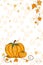 Thanksgiving greeting card - pumpkin